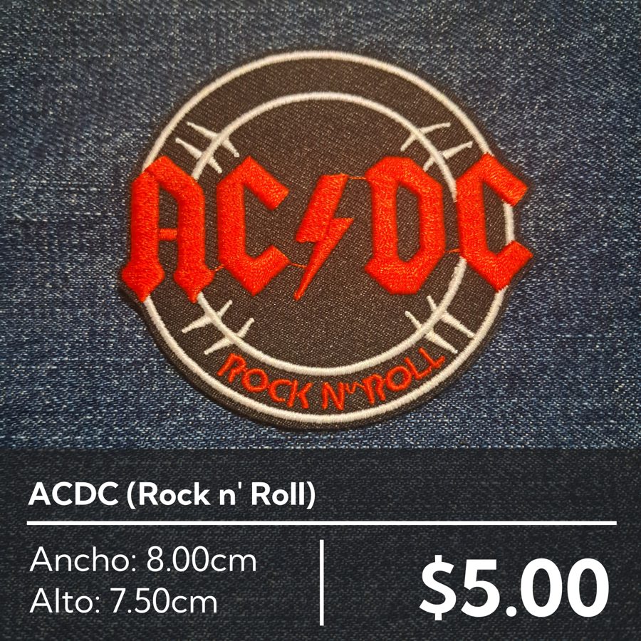 Parche bordado ACDC (Rock n' Roll)