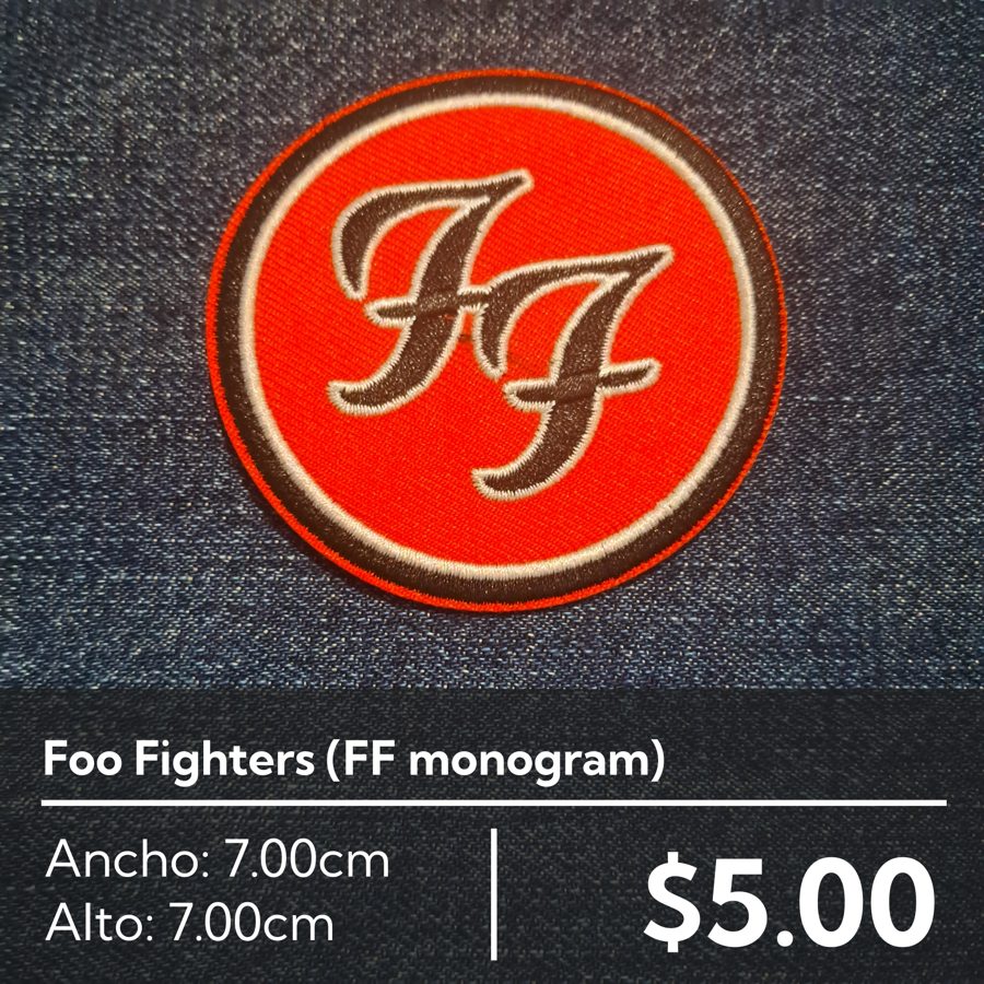 Parche bordado Foo Fighters (FF monogram)