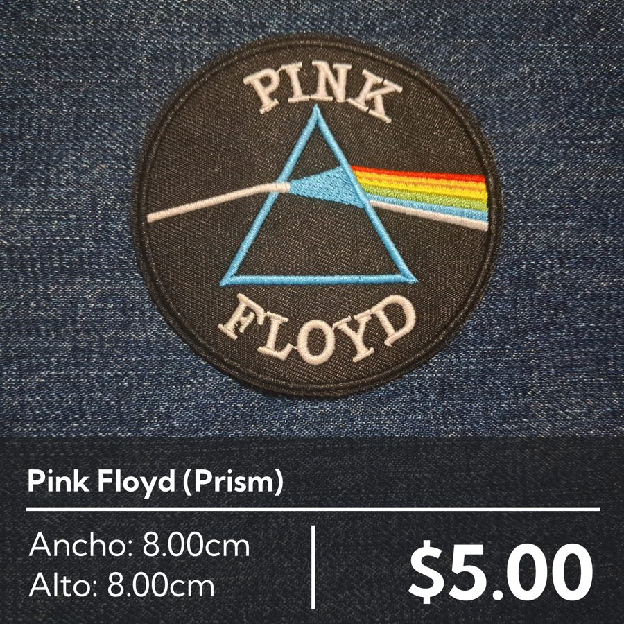 Parche bordado Pink Floyd (Prism)