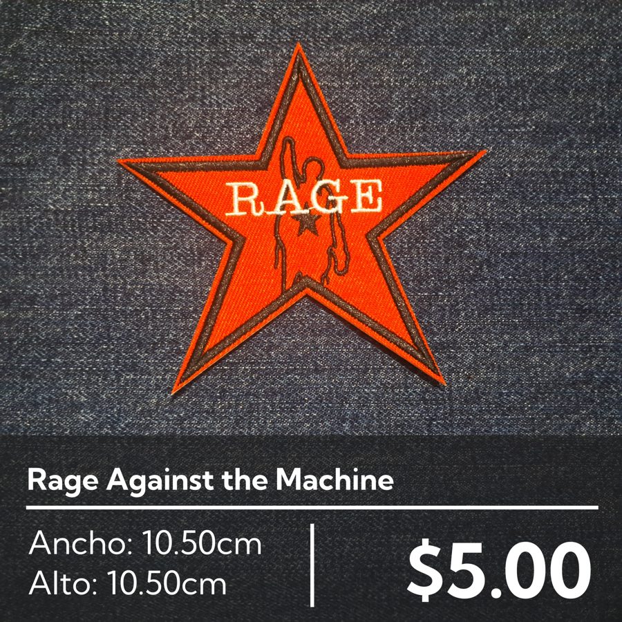 Parche bordado Rage Against the Machine